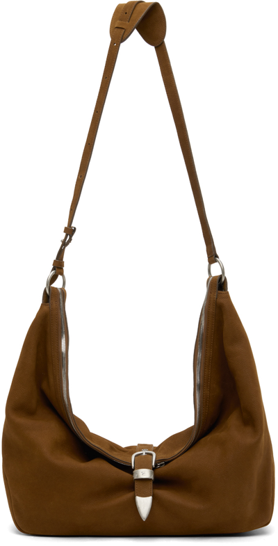 Shop Marge Sherwood Brown Belted Bag In Chestnut Nubuck