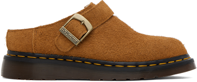 Dr. Martens' Brown Isham Loafers In Pecan Brown Long Nap