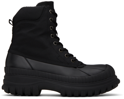Shop Ganni Black Outdoor Boots In 099 Black
