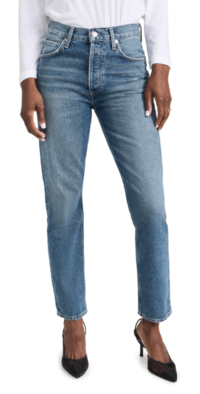 Shop Citizens Of Humanity Charlotte High Rise Straight Jeans Magnolia In Magnoliai