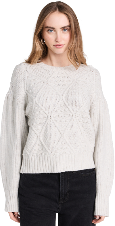 Shop Splendid Leonie Bobble Sweater Oat Heather Xs