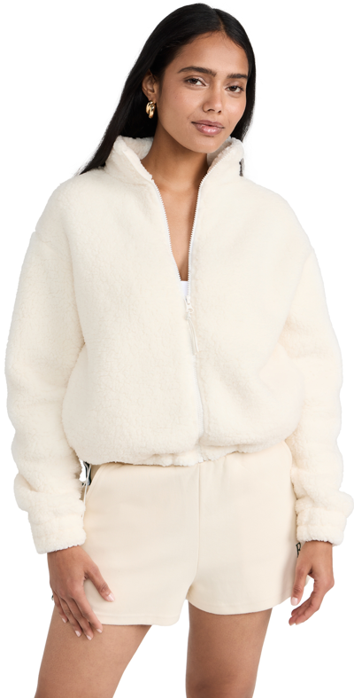 Shop Sweaty Betty Canyon Fleece Zip Up Lily White