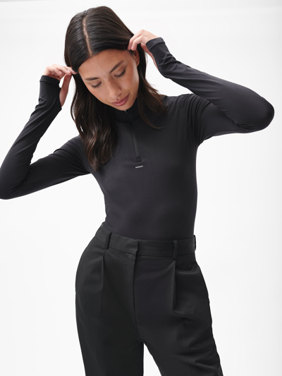 Pangaia Women's Organic Cotton Tailored Trousers — Black In Black