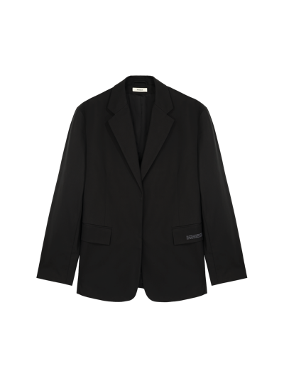 Shop Pangaia Women's Organic Cotton Oversized Tailored Blazer — Black L