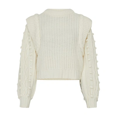 Shop Farm Rio Round-neck Sweater In Off_white