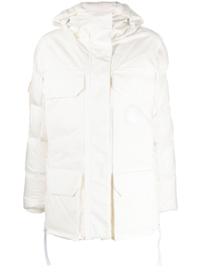 Shop Canada Goose White Paradigm Expedition Padded Coat