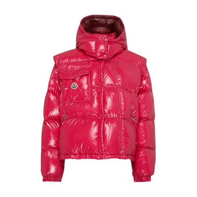 Shop Moncler Karakorum Ripstop Puffer Jacket In Pink