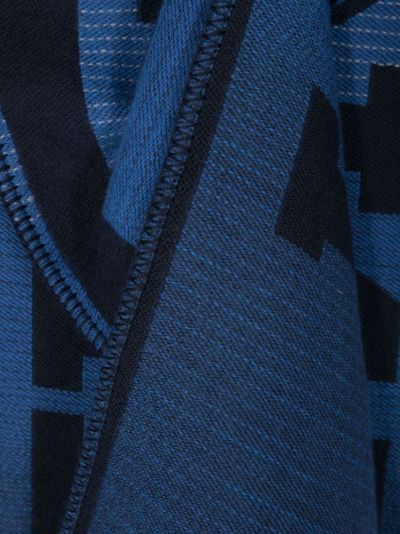 Shop Missoni Wool Scarf In Blue