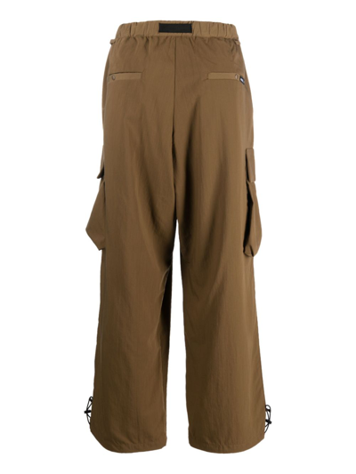 Shop F/ce X Gramicci Nylon Cargo Trousers In Brown
