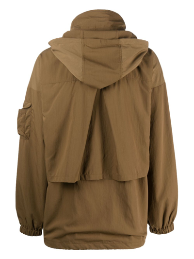 Shop F/ce X Gramicci Nylon Mountain Jacket In Brown