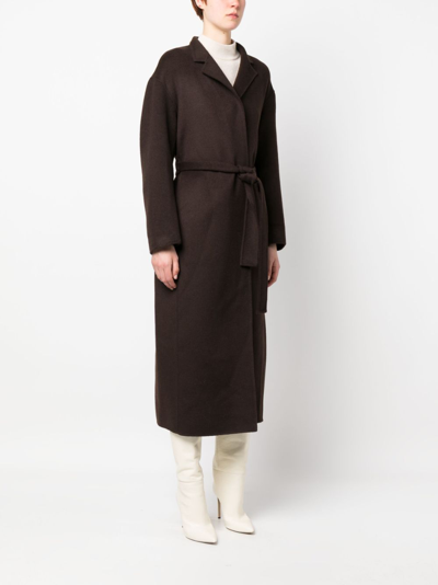Shop Filippa K Alexa Wool And Cashmere Blend Coat In Brown