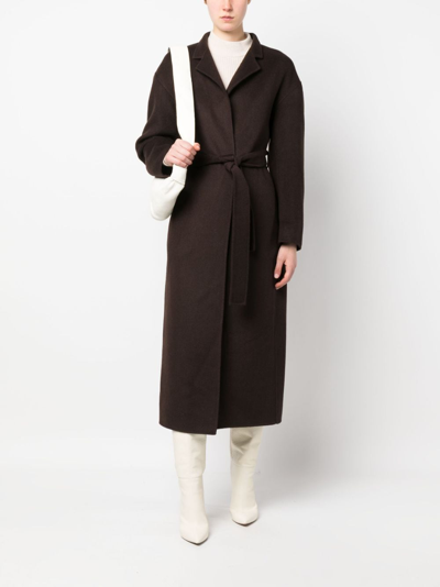 Shop Filippa K Alexa Wool And Cashmere Blend Coat In Brown