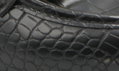 Shop Adrienne Vittadini Sabre Croc Embossed Bit Pump In Black