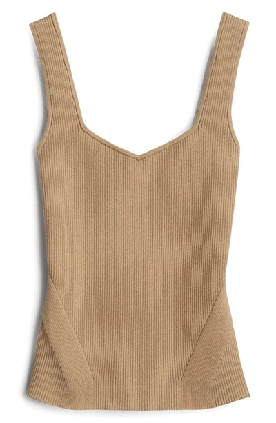 Rag & Bone Asher Rib Tank In Light Brown