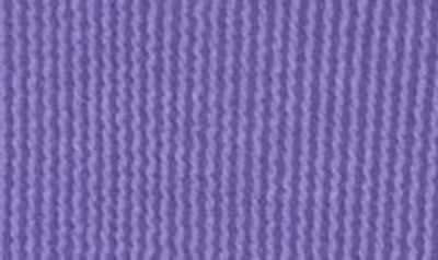 Renee C Long Sleeve Ribbed Crop Top In Purple