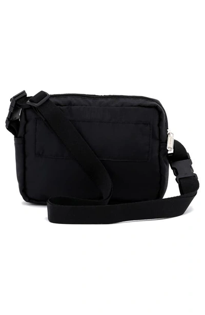 Lesportsac Candace Convertible Nylon Crossbody Strap In Jet Black