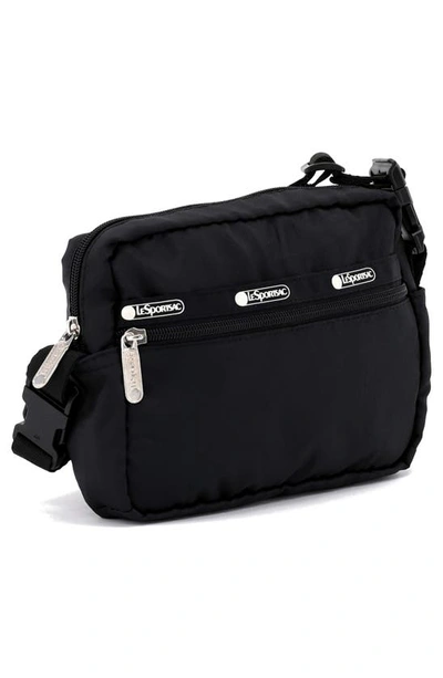 Shop Lesportsac Candace Convertible Nylon Crossbody Strap In Jet Black