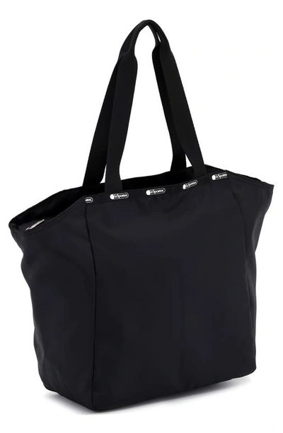 Shop Lesportsac Janis Top Zip Tote Bag In Jet Black