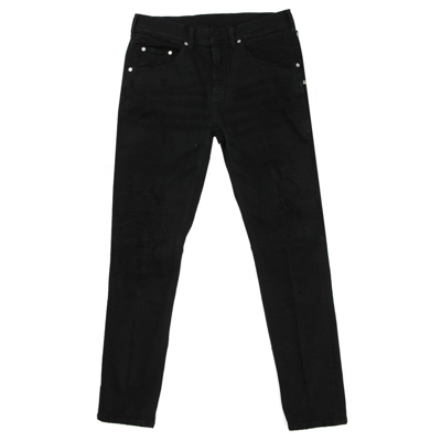 Shop Neil Barrett Men's Distressed Slim Jeans Black 34 30