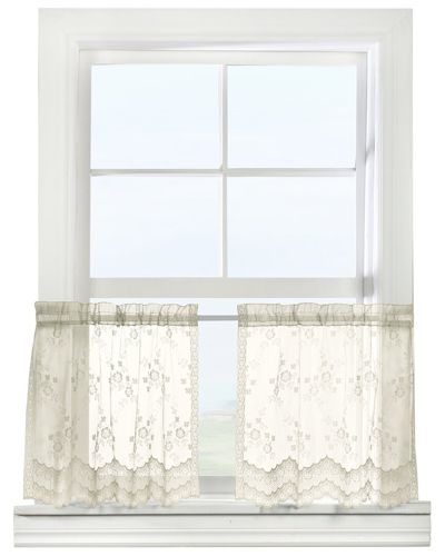 Shop Habitat Mona Lisa Sheer Rod Pocket 56x36 Curtain Tiers In White