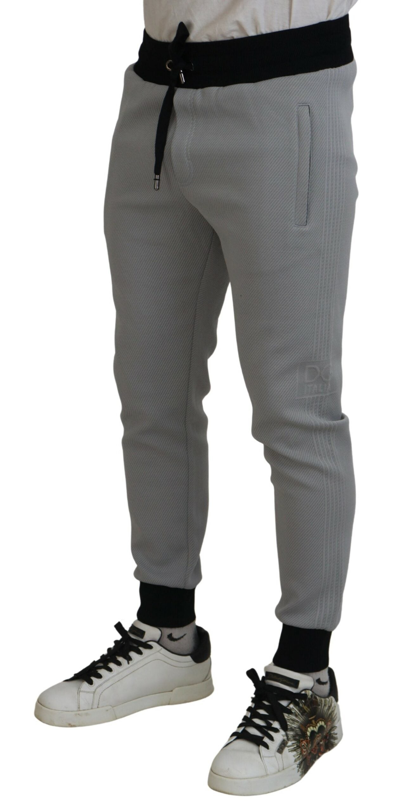 Shop Dolce & Gabbana Gray Polyester Sweatmen's Jogger Men's Pants