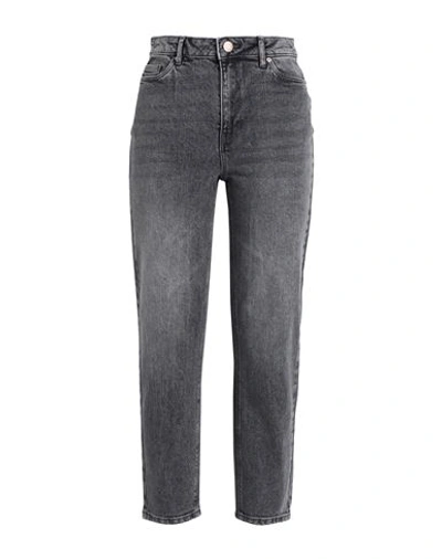 Shop Vero Moda Woman Jeans Grey Size 26w-30l Cotton, Recycled Cotton, Elastane