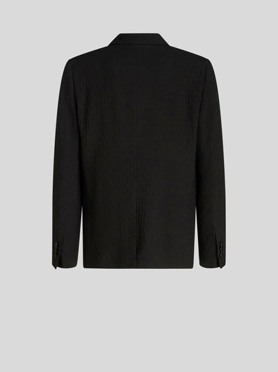 Shop Etro Jacquard Evening Jacket In Black