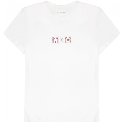 Shop Maison Margiela Men's Logo Print T-shirt White S