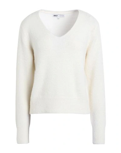Shop Only Woman Sweater Ivory Size Xl Nylon, Acrylic In White