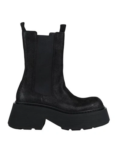 Vic Matie Vic Matiē Woman Ankle Boots Black Size 8 Soft Leather In Black