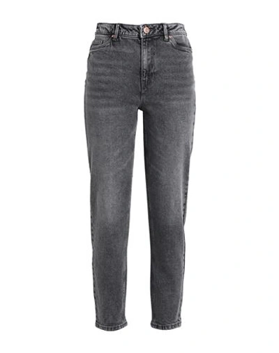 Shop Vero Moda Woman Jeans Grey Size 30w-32l Cotton, Recycled Cotton, Elastane