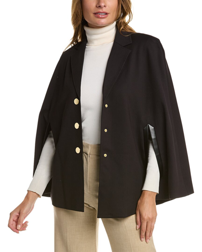 Shop Anne Klein Compression Cape In Black