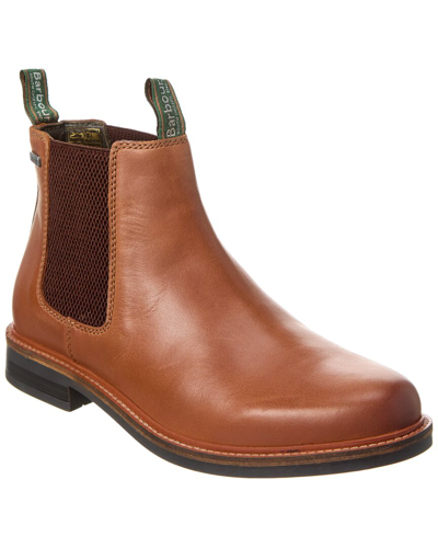 Shop Barbour Farsley Leather Boot In Brown