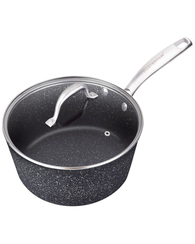Shop Masterpan Nonstick 2qt Granite Look Sauce Pan With Glass Lid