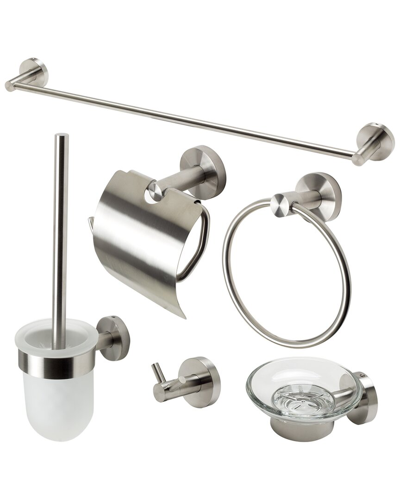 Alfi 6pc Matching Bathroom Accessory Set In White