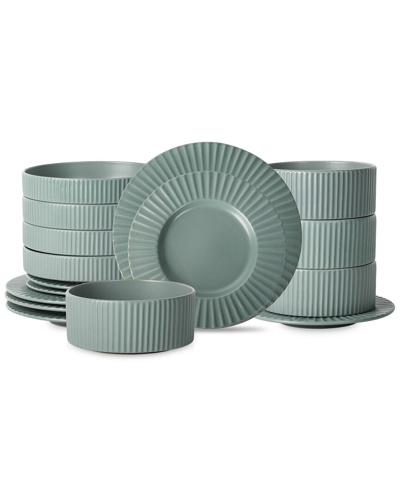 Shop Christian Siriano Lusso 16pc Stoneware Dinnerware Set
