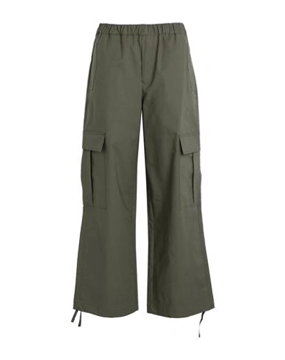Shop Jjxx By Jack & Jones Woman Pants Military Green Size L Cotton, Elastane
