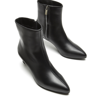 Shop La Canadienne Amely Leather Bootie In Black