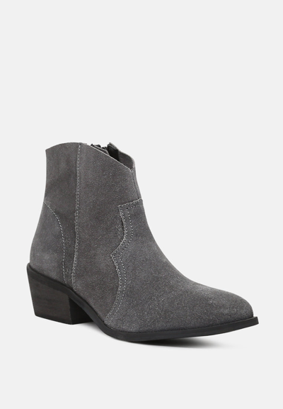Shop Rag & Co Brisa Grey Ankle Boots