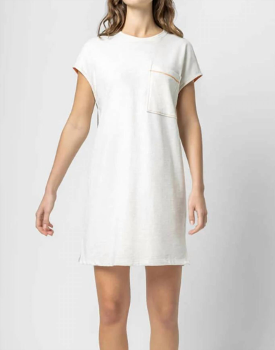 Shop Lilla P Easy Pocket Tunic Dress In Gardenia In White