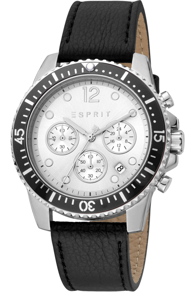 Shop Esprit Men's 42mm Quartz Watch In Black