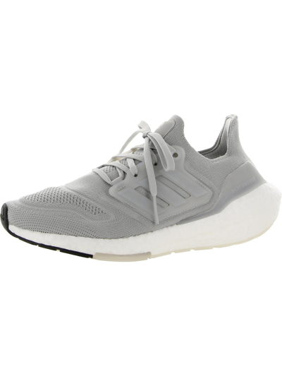 Shop Adidas Originals Ultraboost 22 Womens Fitness Workout Running Shoes In Grey