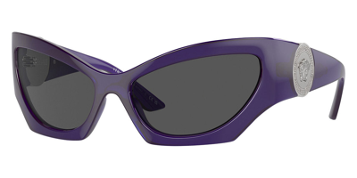 Shop Versace Women's 60mm Sunglasses In Purple