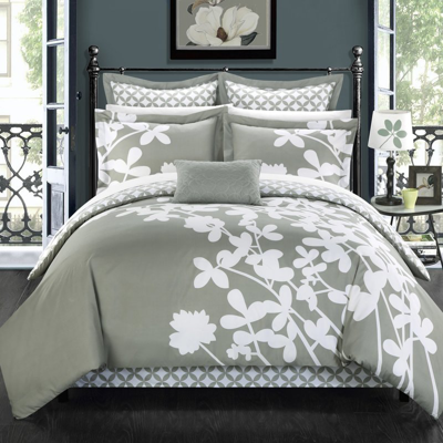 Shop Chic Home Design Ayesha 11-piece Comforter Set In Grey