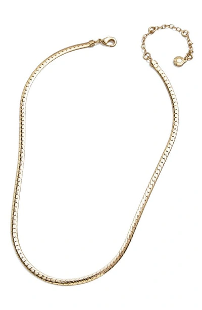 Shop Baublebar Snake Chain Necklace In Gold