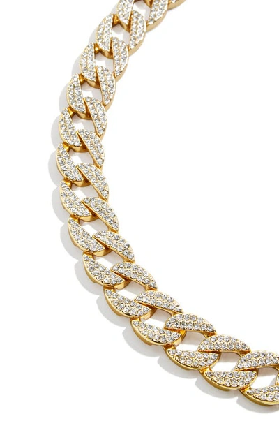 Shop Baublebar Pavé Curb Chain Necklace In Gold