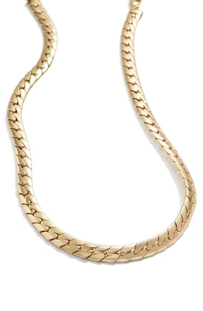 Shop Baublebar Thick Snake Chain Necklace In Gold