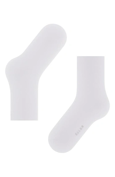 Falke Cotton Touch Cotton Blend Socks In White
