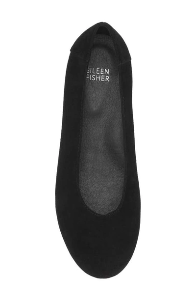 Shop Eileen Fisher Una Hidden Wedge Ballet Flat In Black