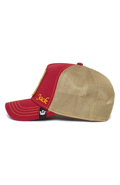 Shop Goorin Bros Jacked Rabbit Patch Trucker Hat In Red